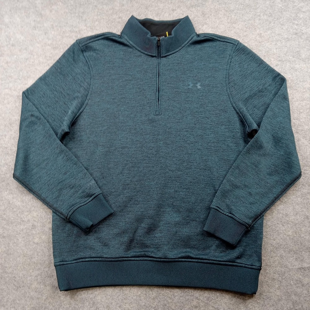 Under Armour Pullover Mens‎ Medium Quarter Zip Sweatshirt Sweater Loose UA